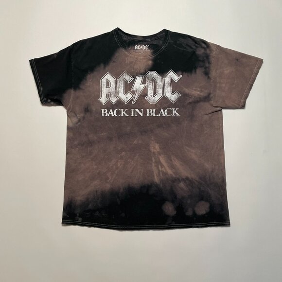 Curvy Sz 1X! AC/DC Tie-Dye Graphic Tee | Bandcore Rock Capsule Essential - Picture 2 of 6